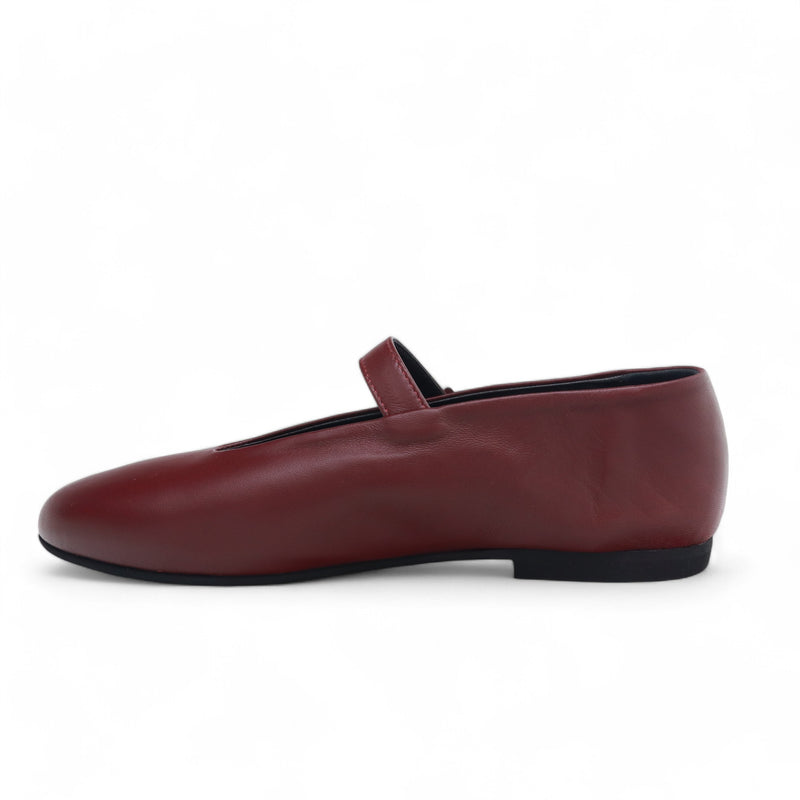 Ballerina Tacco Oro art.105 Nappa Bordeaux