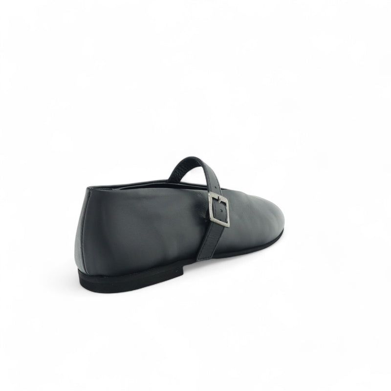 Ballerina Tacco Oro art.E105 nappa nero